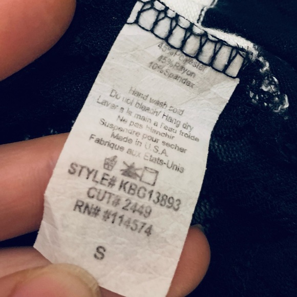 Robin K black and white stripe with lace back vest shawl cardigan size small - Picture 5 of 7